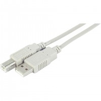 Câble USB 2.0 type A / B mâle - 3m Noir