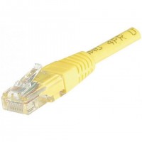 Dexlan RJ-45 Cat6 M/M 5m câble de réseau Jaune U/UTP (UTP)