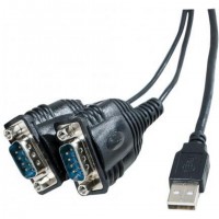 CUC Exertis Connect 040342 câble Série Noir USB Type-A DB-9