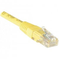 Dexlan RJ-45 Cat6 M/M 1m câble de réseau Jaune U/UTP (UTP)