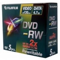 Fujifilm DVD-RW jewelcase 2x 5 pack 4,7 Go 5 pièce(s)