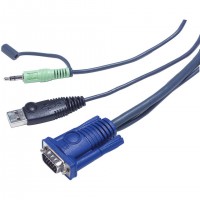 ATEN CS64US-AT commutateur écran, clavier et souris Bleu