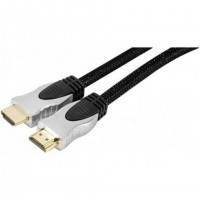 Tecline HDMI M/M 1m câble HDMI HDMI Type A (Standard) Noir, Argent