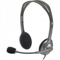 Logitech 981-000271 écouteur/casque Avec fil Arceau Bureau/Centre d'appels Noir, Argent