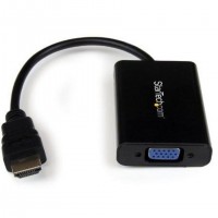 Adaptateur HDMI Noir STARTECH Vers VGA avec audio - Convertisseur Vidéo HDMI (M) vers VGA (F) - 1 x HDMI Mâle Audio/Vidéo numéri