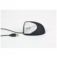 Souris Filaire Noir / Argenté DIVERS FEEL 80 3 boutons de contrôle l Verticale à 80° - 120x75x70mm - 1600 dpi - Compatible USB /