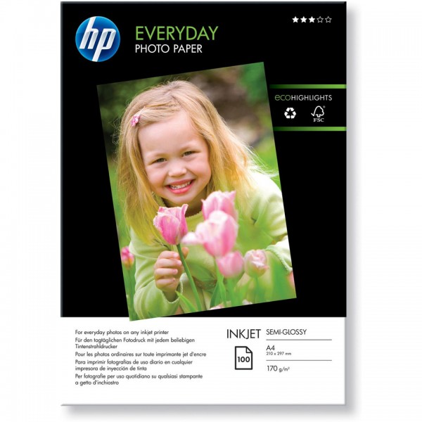 Papier Photo Semi-Glacé HP pour Imprimante HP Q2510A - UFP ONLINE