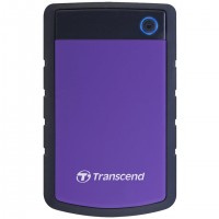 Transcend StoreJet 25H3P (USB 3.0), 2TB disque dur externe 2 To Noir, Violet