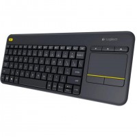 Clavier tactile sans fil Logitech K400 Plus - Clavier - sans fil - 2.4 GHz - Français - noir