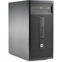 HP 280 G1 Intel® Core™ i3 i3-4160 4 Go DDR3-SDRAM 500 Go HDD Windows 7 Professional Micro Tower PC Noir