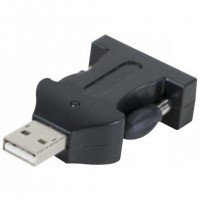 CUC Exertis Connect 040345 changeur de genre de câble USB 2.0 RS-232 Noir