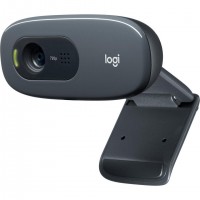Logitech C270 HD webcam 3 MP 1280 x 720 pixels USB Gris, Gris fonc&eacute;