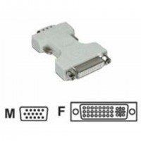 MCL Adaptateurs DVI-I vers HD15 (VGA) DVI-I Femelle / HD15 Male VGA (D-Sub) Blanc