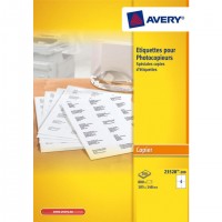 Pack de 800 Etiquettes Blanc AVERY 105x148mm pour Photocopieur