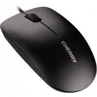 CHERRY MC 1000 - Souris - droitiers et gauchers - optique - 3 boutons - filaire - USB - noir