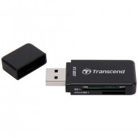 Transcend RDF5 lecteur de carte mémoire USB 3.2 Gen 1 (3.1 Gen 1) Type-A Noir