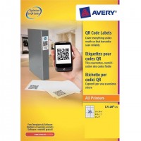 Avery L7120-25 étiquette auto-collante Carré Permanent Blanc 875 pièce(s)