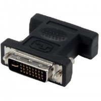 MCL Adaptateurs DVI-I vers HD15 (VGA)DVI-I Male / HD15 Femelle VGA (D-Sub) Noir