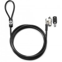 HP Keyed Cable Lock 10 mm câble antivol Noir 1,83 m
