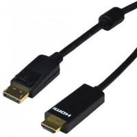 MCL DisplayPort/HDMI 5 m Noir