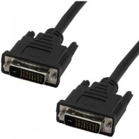 MCL Cable DVI-D Male/Male Dual Link 5m câble DVI Noir