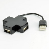 MINI HUB USB 2 4PORTS NOIR