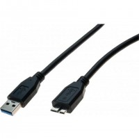 CORDON USB 3.0 A/MICRO B 1,8M NOIR - 1,8 M