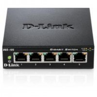 D-Link DGS-105 commutateur r&eacute;seau Non-g&eacute;r&eacute; L2 Gigabit Ethernet (10/100/1000) Bureau Noir