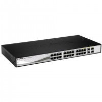 D-Link DGS-1210-24 Géré L2 Gigabit Ethernet (10/100/1000) 1U Noir
