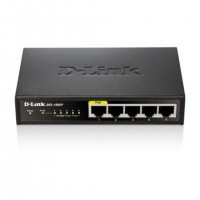 D-Link DES-1005P Non-géré Fast Ethernet (10/100) Connexion Ethernet, supportant l'alimentation via ce port (PoE) Noir