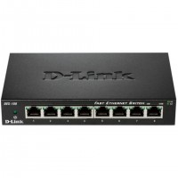 D-Link DES-108 commutateur r&eacute;seau Non-g&eacute;r&eacute; L2 Gigabit Ethernet (10/100/1000) Bureau Noir