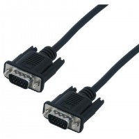 MCL CABLE SVGA HD15 Male/Male 2m câble VGA VGA (D-Sub) Noir