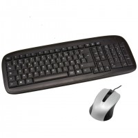 MCL ACK-2012/N clavier Souris incluse Universel USB AZERTY Français Noir