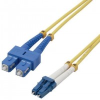 MCL 2m SC/LC OS2 câble de fibre optique Multicolore, Jaune