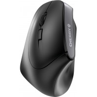 CHERRY MW 4500 LEFT - Souris - ergonomique - pour gauchers - optique - 6 boutons - sans fil - récepteur sans fil USB - noir