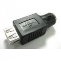 MCL Changeur de genre USB USB Type-A Male mini din 6 (PS2) Noir