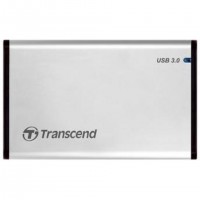 Transcend StoreJet 25S3 Boîtier disque dur/SSD Argent 2.5" Alimenté par port USB