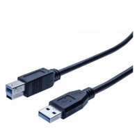 Tecline 532465 c&acirc;ble USB USB 3.2 Gen 1 (3.1 Gen 1) 2 m USB A USB B Noir