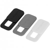 Targus AWH025GL accessoire de webcam Couvercle de protection de propriété Noir, Gris, Blanc