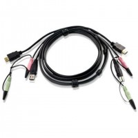 Câble KVM HDMI USB 1,8m avec audio