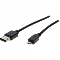 Câble USB 2.0 CUC Exertis Connect type A / micro B noir - 1,0 m