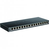 D-Link DGS-1016S commutateur réseau Non-géré Gigabit Ethernet (10/100/1000) Noir