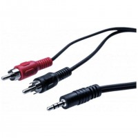 EXC 108549 câble audio 3 m 3,5mm 2 x RCA Noir