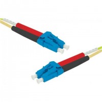 EXC 392843 câble de fibre optique 3 m LC OS2 Jaune