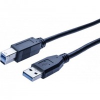 CORDON USB 3.0 A / B NOIR 1,8M