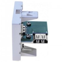 Plastron RJ45 CUC Exertis Connect Plastron 45x45 HDMI coud&eacute;