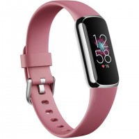 Fitbit Luxe AMOLED Bracelet connecté Rose, Platine