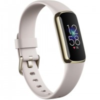 Fitbit Luxe AMOLED Bracelet connecté Or, Blanc