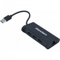 Adaptateur CUC Exertis Connect DEXLAN ADAPT USB 3.0 VERS GIGABIT + HUB 3 PORTS USB 3.0