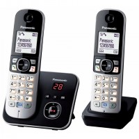 Panasonic KX-TG6822FRB téléphone Téléphone DECT Identification de l'appelant Gris, Argent